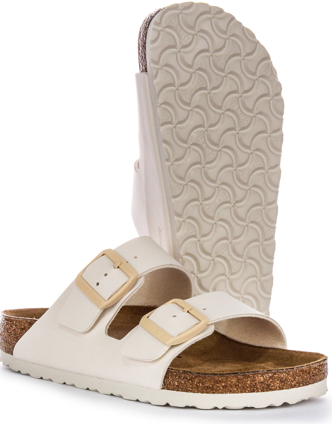 Birkenstock Arizona Sandals | Beige Birko-Flor for Women