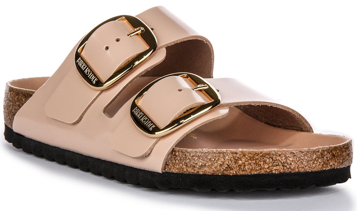 Birkenstock Arizona Sandals | Beige genuine leather - Big Buckle for Women