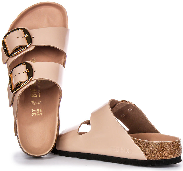 Birkenstock Arizona Sandals | Beige genuine leather - Big Buckle for Women