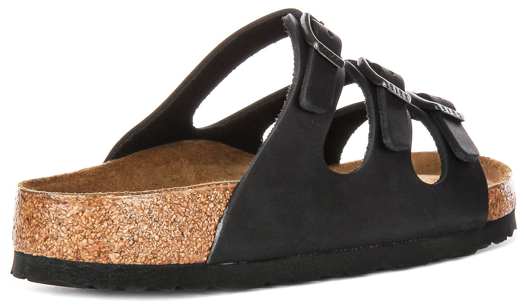 Birkenstock Florida Sandals | Black suede leather for Women