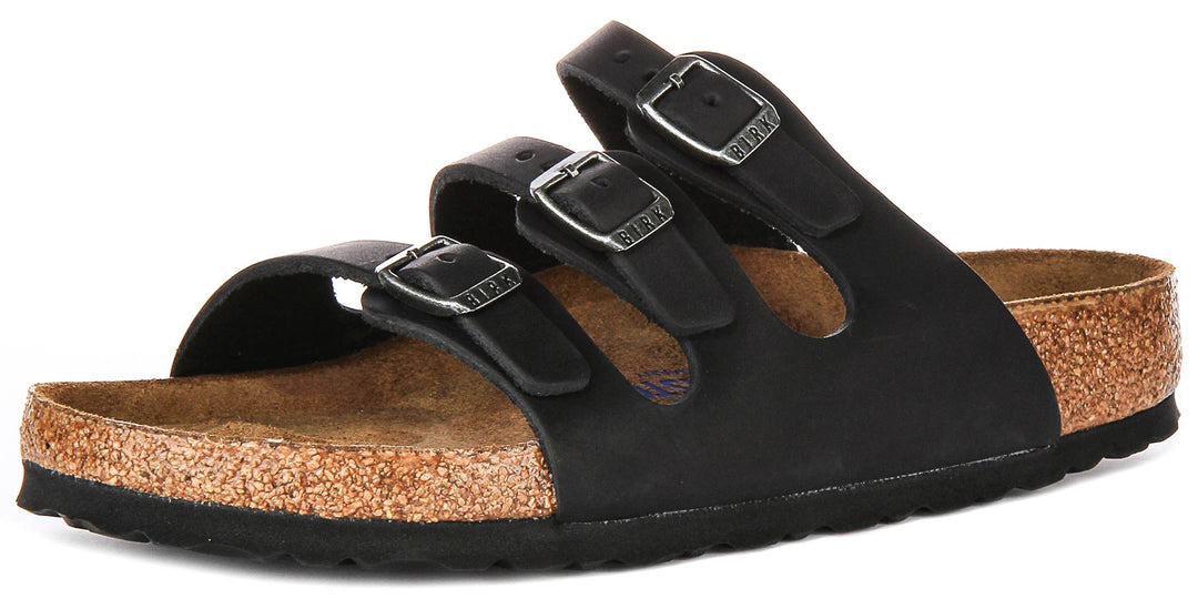 Birkenstock Florida Sandals | Black suede leather for Women