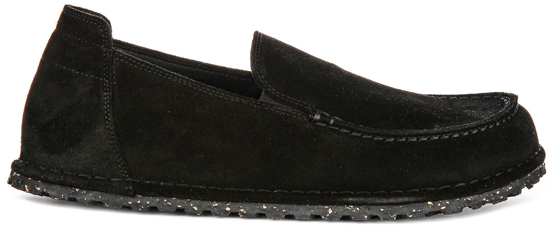 Birkenstock Utti Shoes | Black suede leather for Men and Women - Regular Fit