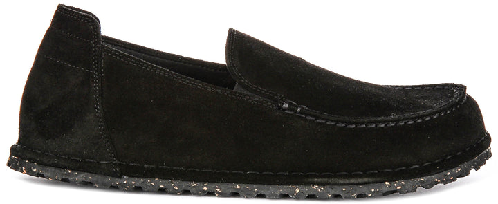 Birkenstock Utti Shoes | Black suede leather for Men and Women - Regular Fit