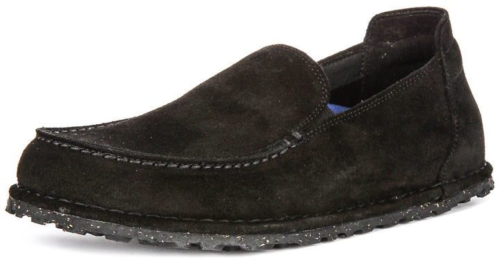 Birkenstock Utti Shoes | Black suede leather for Men and Women - Regular Fit