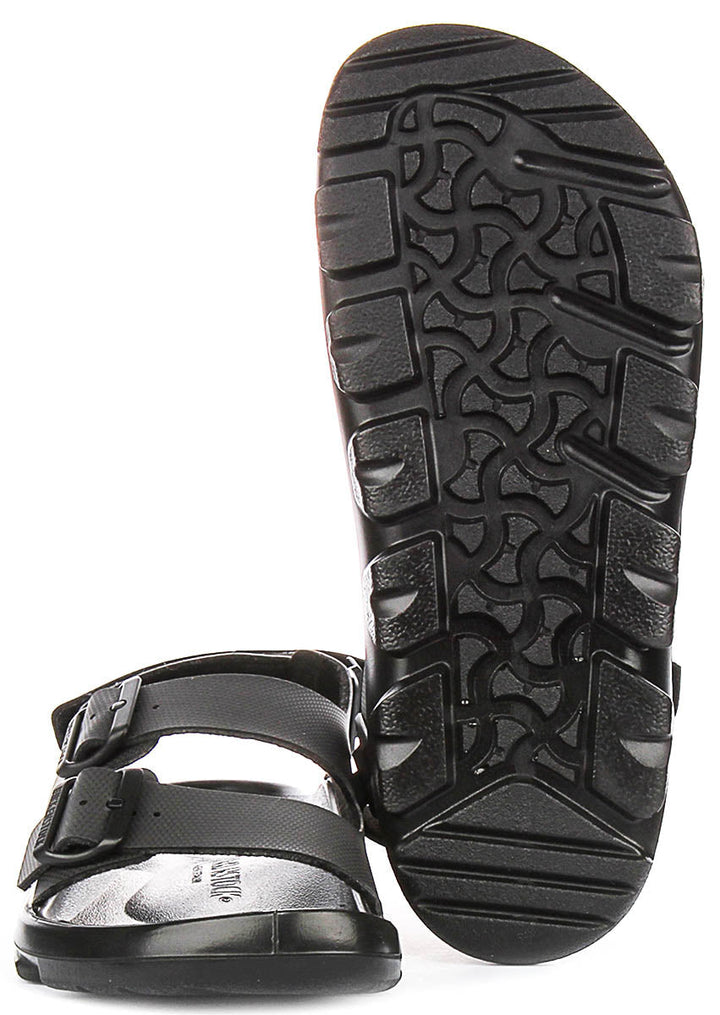 Birkenstock Mogami Terra Trainers | Black genuine leather for Men - Regular Fit