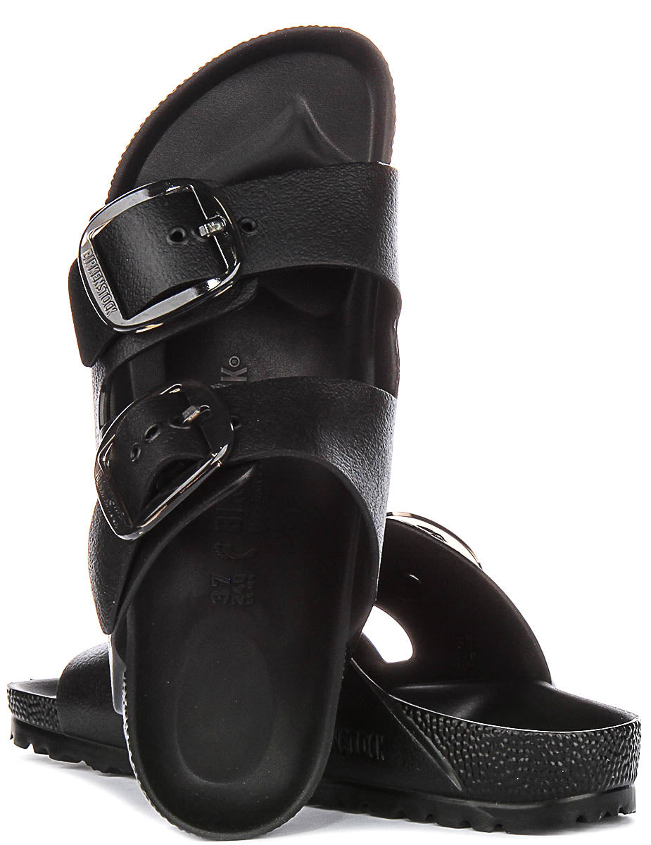 Birkenstock Arizona Sandals | Black EVA - Big Buckle for Women - Narrow Fit