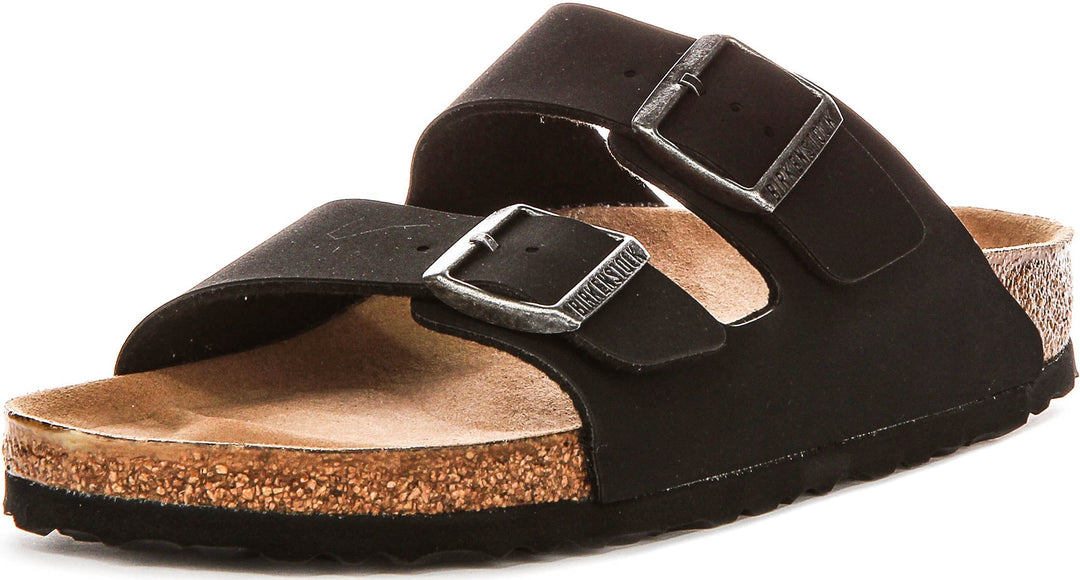 Birkenstock Arizona Sandals | Black Birko-Flor - Vegan-Friendly for Men and Women - Narrow Fit