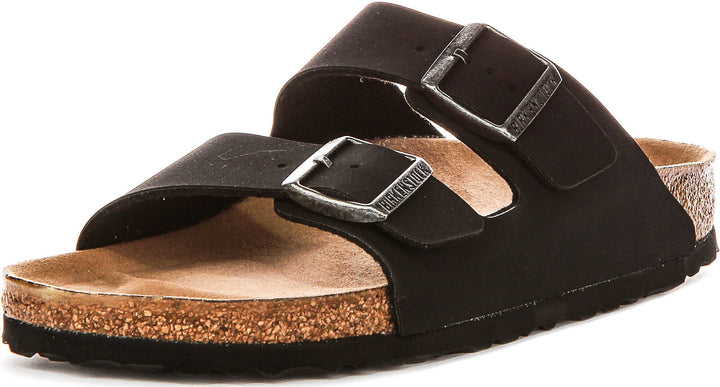Birkenstock Arizona Sandals | Black Birko-Flor - Vegan-Friendly for Men and Women - Narrow Fit