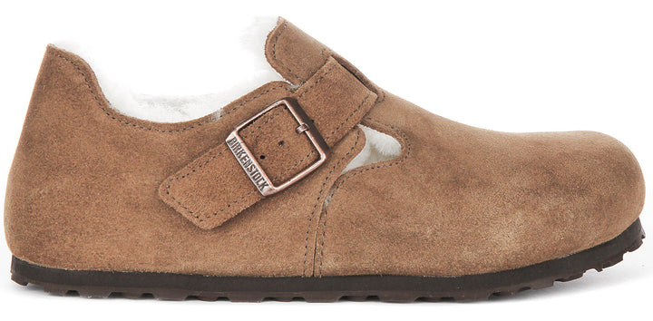Birkenstock London Clogs | Brown suede leather for Women
