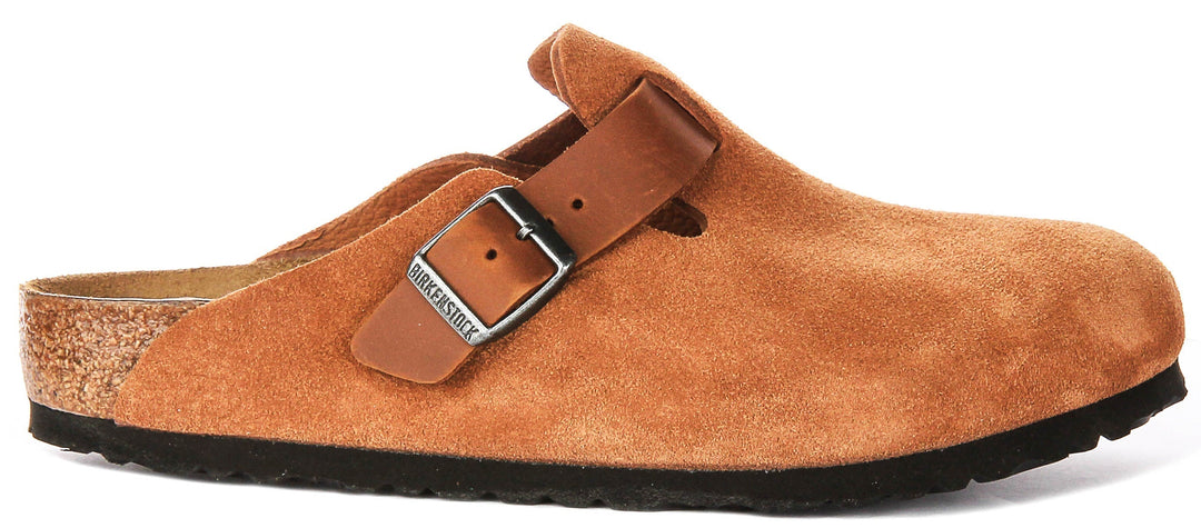 Birkenstock Boston Clogs | Cognac Birko-Flor for Men and Women