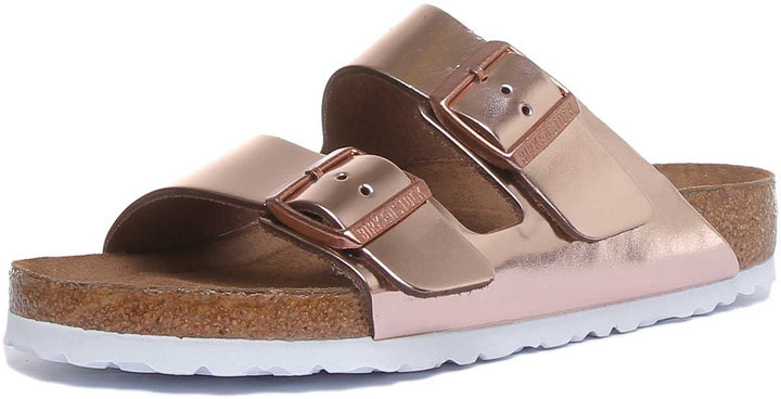 Birkenstock Arizona Sandals | Copper Birko-Flor - Soft Footbed for Women
