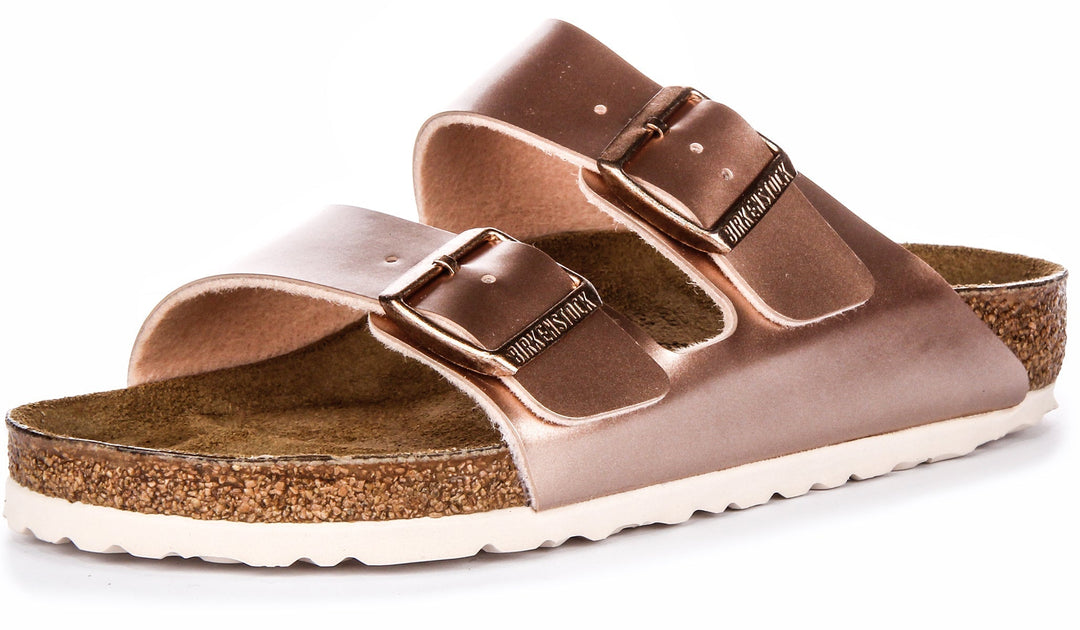 Birkenstock Arizona Sandals | Copper Birko-Flor for Kids - Regular Fit