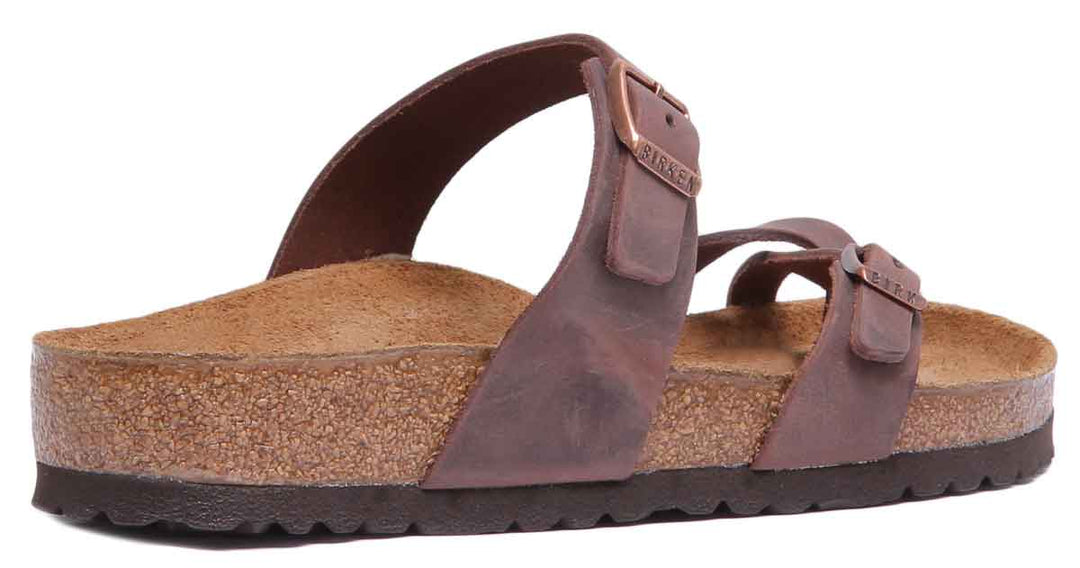 Birkenstock Mayari Sandals | Dark Brown genuine leather for Women