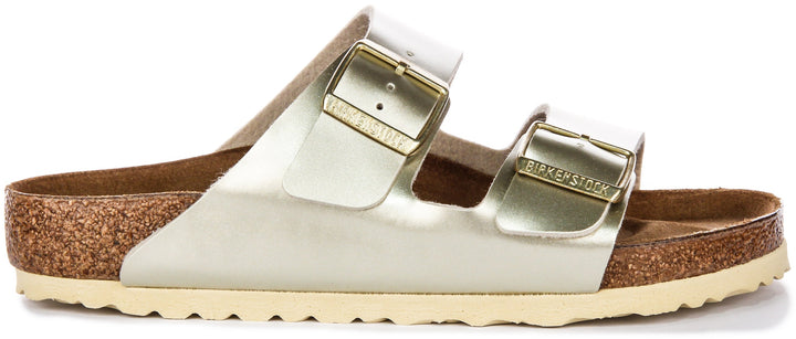 Birkenstock Arizona Sandals | Gold Birko-Flor for Kids