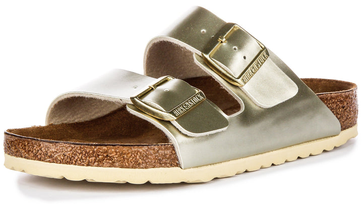 Birkenstock Arizona Sandals | Gold Birko-Flor for Kids