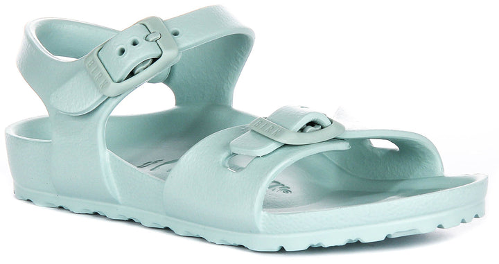 Birkenstock Rio Sandals | Green EVA for Kids - Narrow Fit