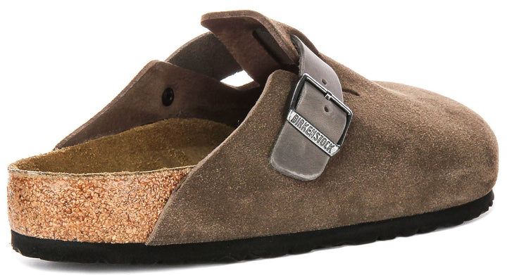 Birkenstock Boston Clogs | Brown Birko-Flor for Men and Women