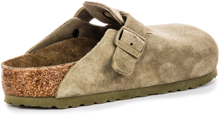 Birkenstock Boston Clogs | Khaki Birko-Flor for Men and Women