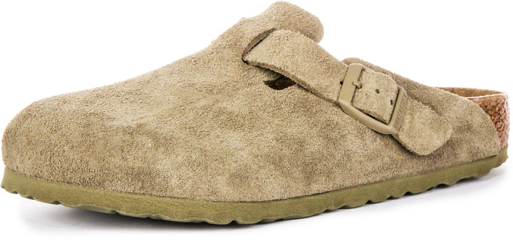 Birkenstock Boston Clogs | Khaki Birko-Flor for Men and Women