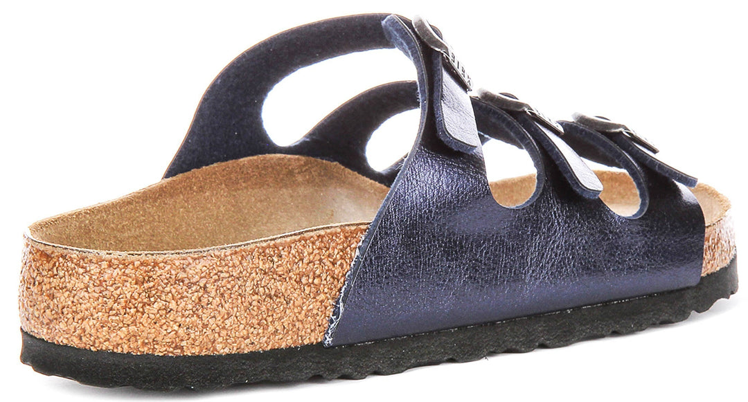 Birkenstock Florida Sandals | Midnight Blue Birko-Flor for Men and Women - Regular Fit