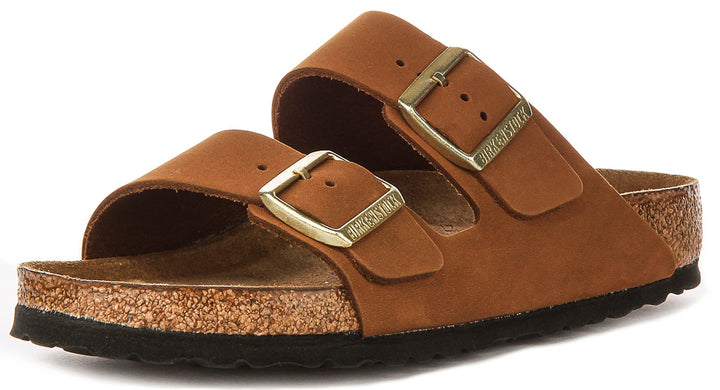 Birkenstock Arizona Sandals | Mink Birko-Flor for Women - Regular Fit