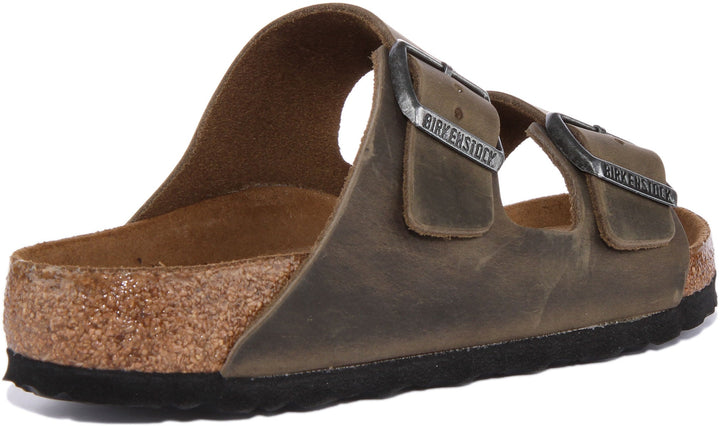 Birkenstock Arizona Sandals | Olive nubuck leather for Women