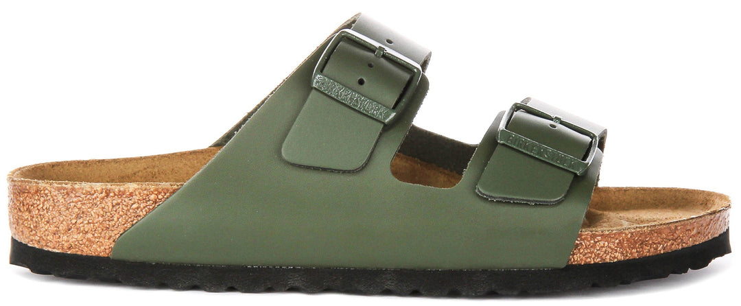 Birkenstock Arizona Sandals | Olive Green Birko-Flor for Men and Women - Regular Fit
