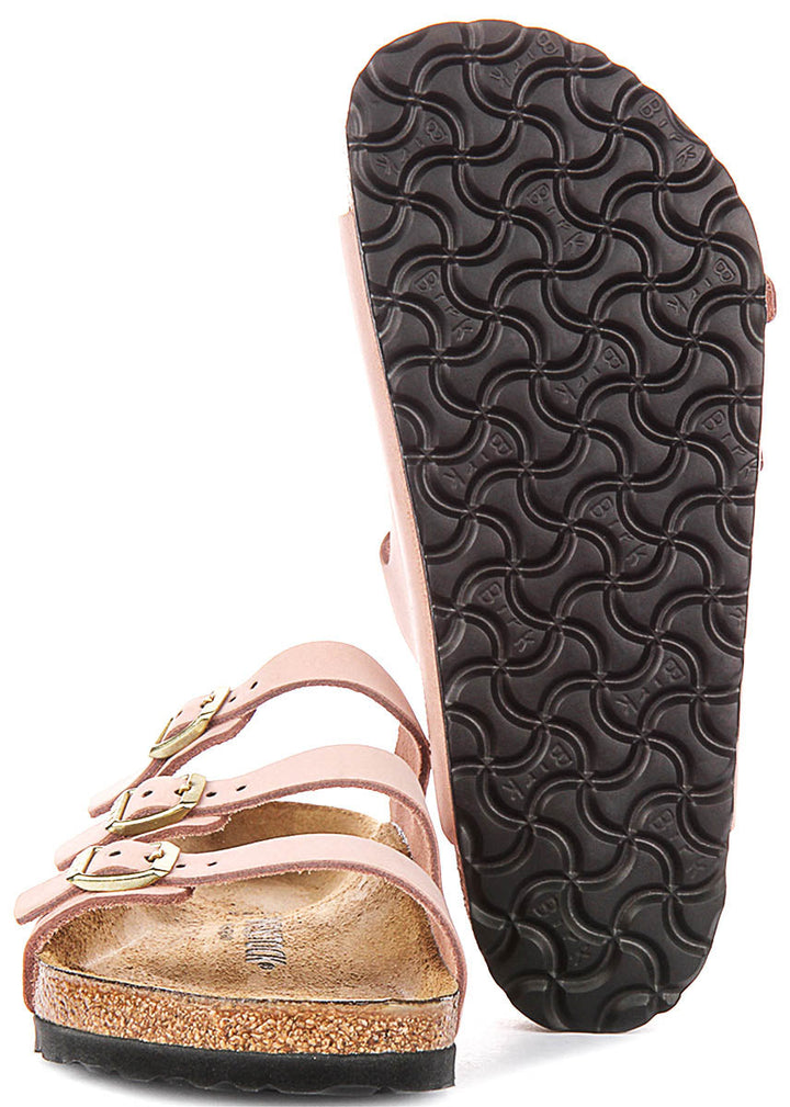 Birkenstock Florida Sandals | Pink nubuck leather for Women - Regular Fit