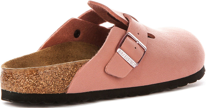 Birkenstock Boston Clogs | Pink Birko-Flor for Kids - Narrow Fit