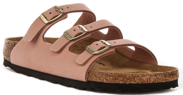 Birkenstock Florida Sandals | Pink signature Birkenstock upper material for Women - Narrow Fit