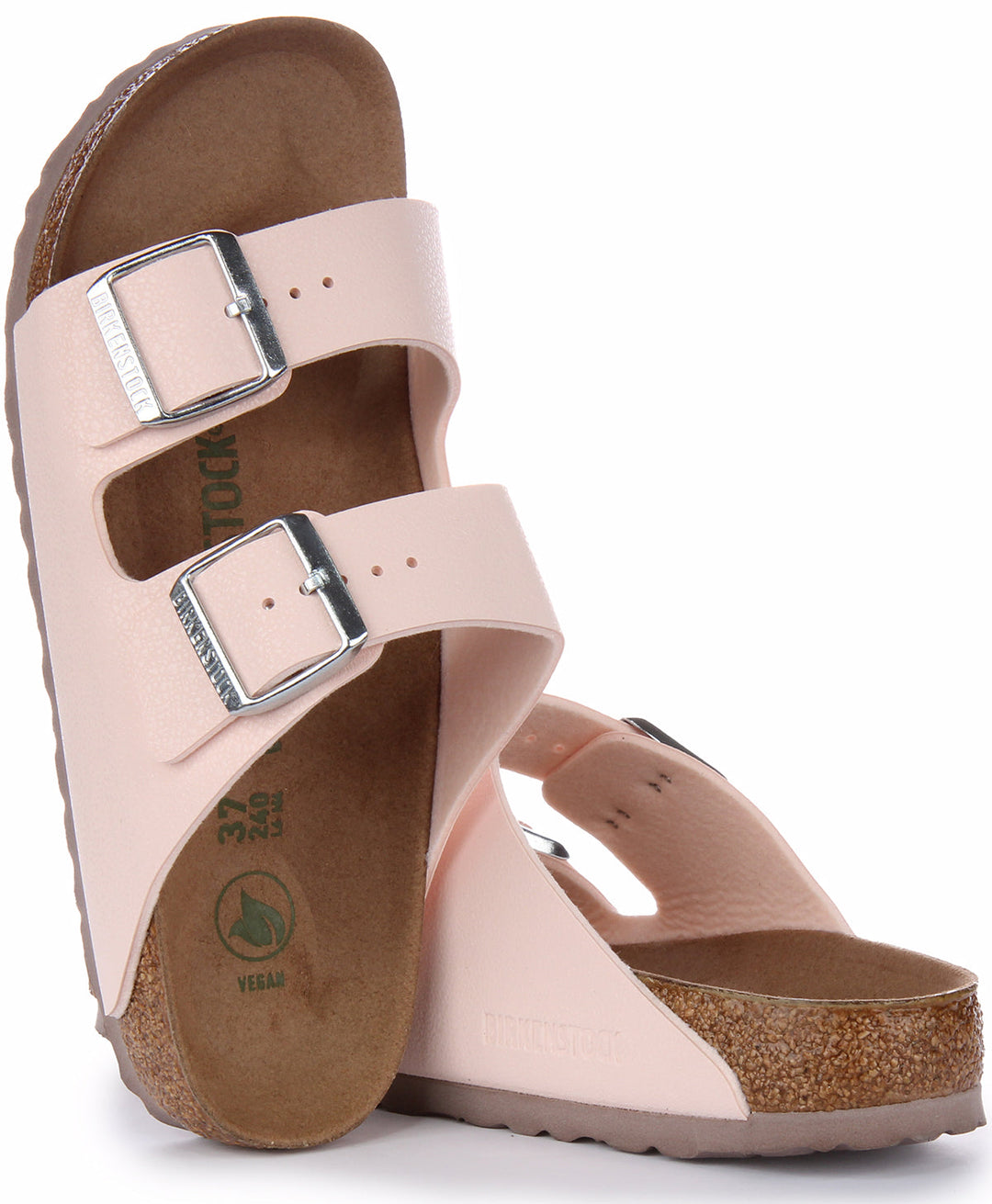 Birkenstock Arizona Sandals | Pink Birkibuc - Vegan-Friendly for Women