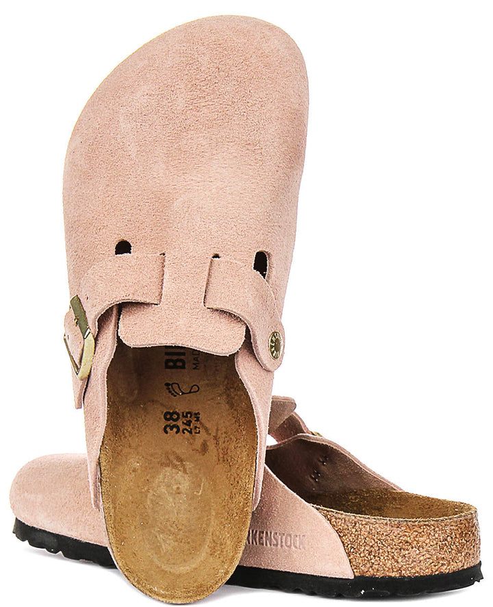Birkenstock Boston Clogs | Pink Birko-Flor for Men and Women