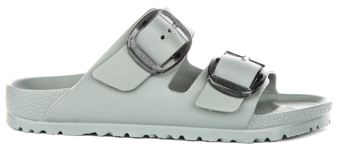 Birkenstock Arizona Sandals | Sage Green EVA - Big Buckle for Women - Narrow Fit