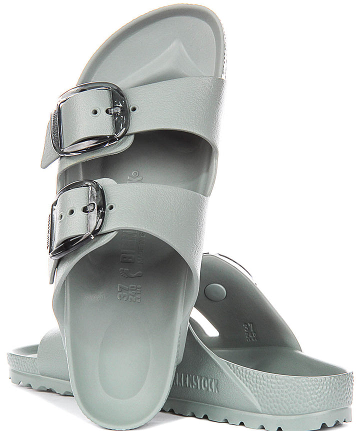 Birkenstock Arizona Sandals | Sage Green EVA - Big Buckle for Women - Narrow Fit