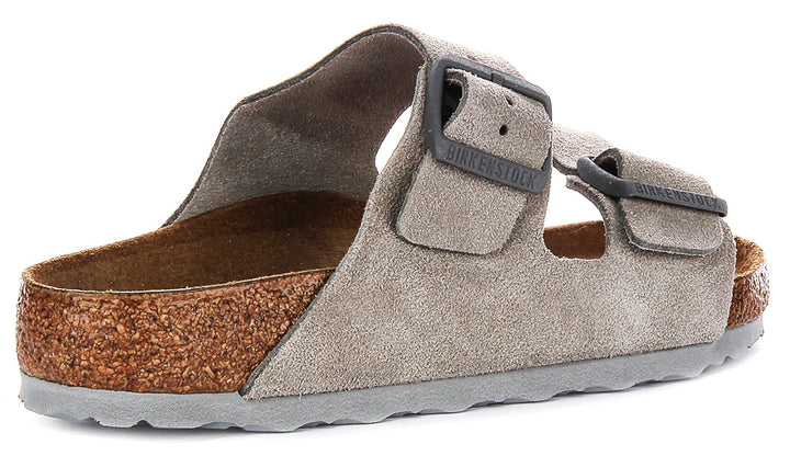 Birkenstock Arizona Sandals | Stone Birko-Flor for Women - Regular Fit