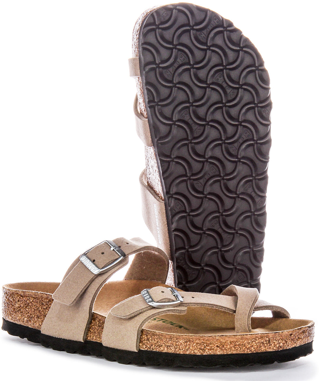 Birkenstock Mayari Sandals | Taupe Birko-Flor - Vegan-Friendly for Men and Women