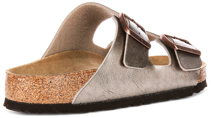 Birkenstock Arizona Sandals | Taupe Birko-Flor for Women - Regular Fit