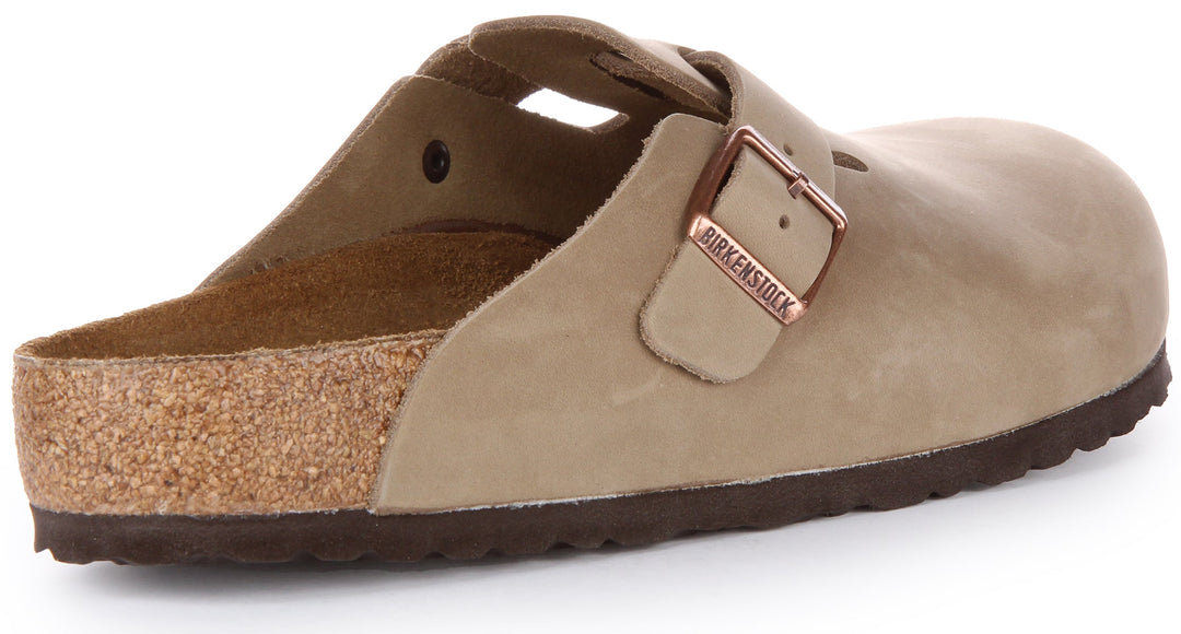 Birkenstock Boston Clogs | Tobacco genuine leather for Women
